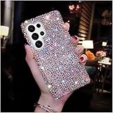 Erolagomat Bling Designer for Samsung Galaxy S25 Ultra Case, Glitter Rhinestones Phone Case with More Than 800 Super Shiny Rhinestones，Luxury Sparkly Hard Back Cover for Women Girls