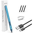 Stylus for HP Envy X360 Pavilion x360 Specter X360 Spectre x2 Envy x2 Touchscreen Laptop Rechargeable MPP 2.0 Tilt Pencil 4096 Pressure Sensitivity Using The Microsoft MPP Protocol, Blue