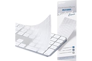 Keyboard Cover for 2024 M4 iMac Magic Keyboard (Model A3119, Touch ID, with Numeric Key) - Ultra Thin, Protective and Clear K