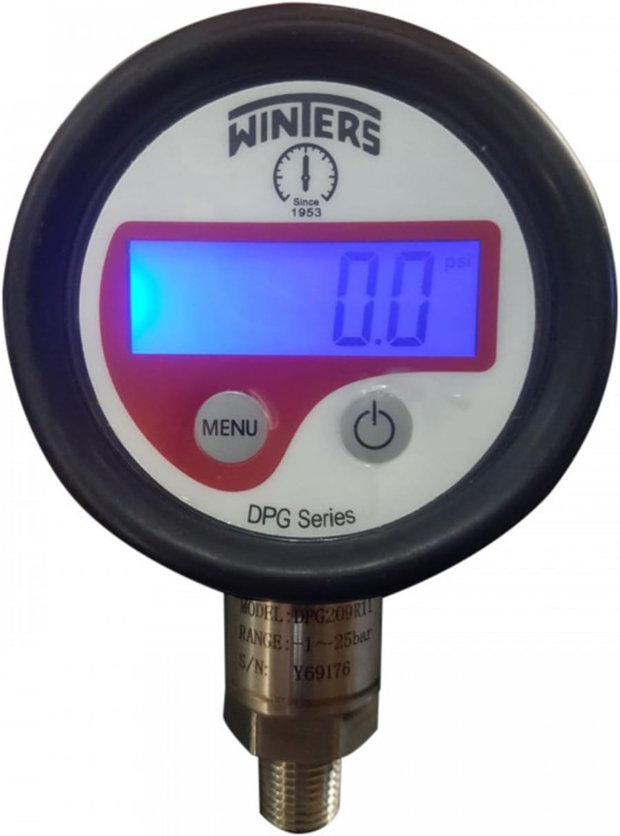 Digital Pressure Gauge(Range: 0 to 300 bar) for High Vacuum Refining Plants, Paper Industry, Adjustment Research Centers, Model : Winters DPG Series by INSTRUKART