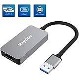 USB 3.0 to HDMI, HD 1080P Video Converter USB to HDMI Adapter with Audio Output Multiple Monitors Compatible with Laptop HDTV TV PC with Windows XP /7/8/8.1/10[Not Support MAC & VISTA] (Grey)
