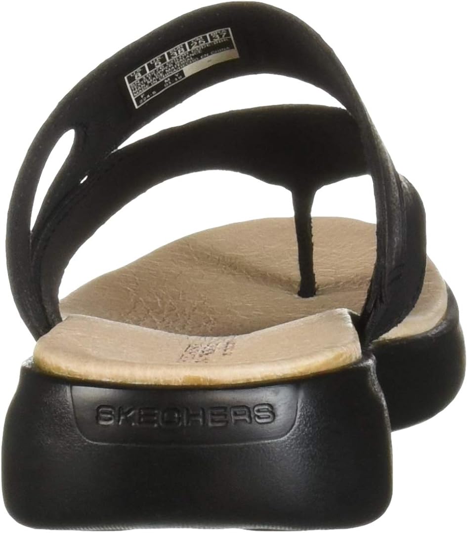 skechers on the go luxe leather thong sandals