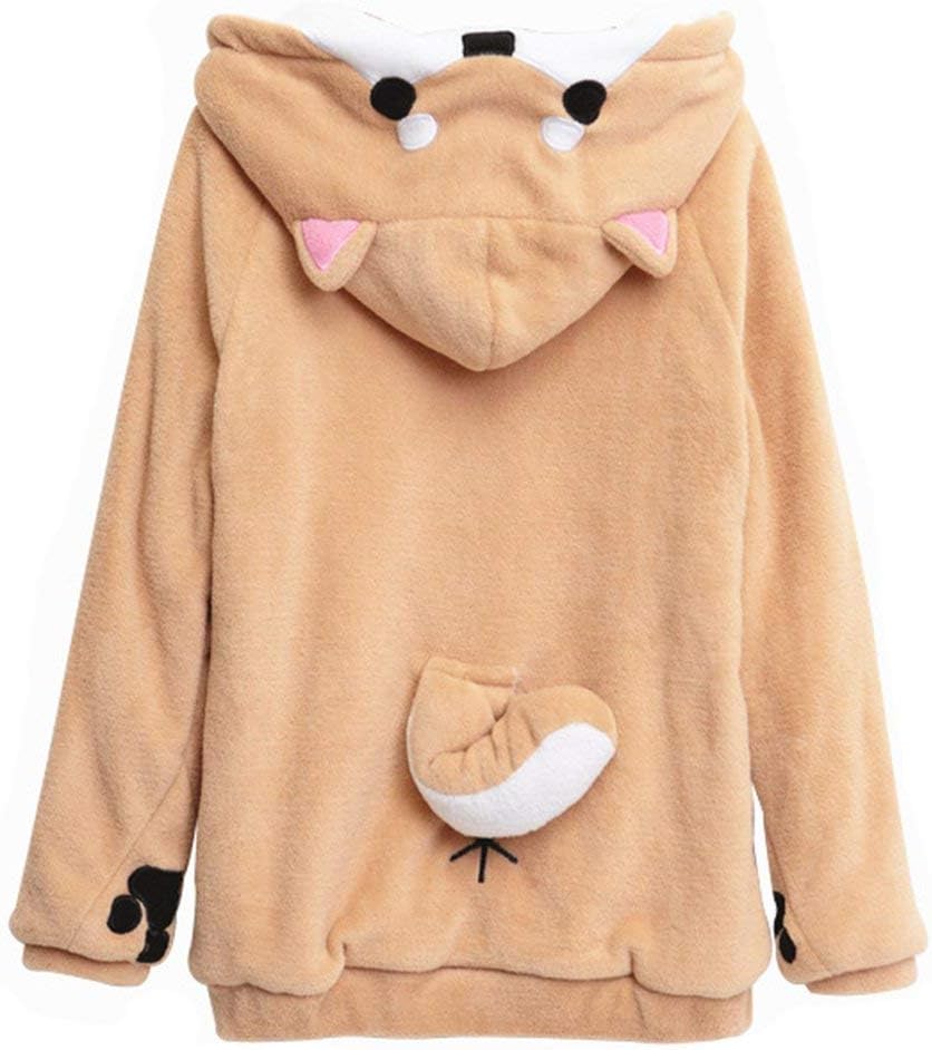 FANER Girls Cute Shiba Inu Hoodie Sweatshirt Pullover