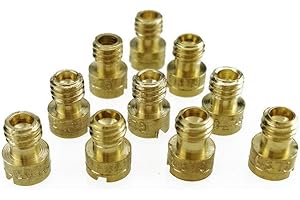 AQUIVER AUTO PARTS New Carburetor Carb Main Jet for GY6 49cc 50cc 80cc 100cc CVK 139QMB 139QMA #78#80#85#87#88#90#92#94#96#98 (10 pcs set)