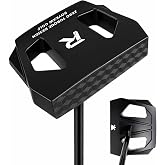 Roykaw Zero Torque Golf Putter, 35&rsquo;&rsquo; Right Handed Straight Putting, Mallet Center Shaft Golf Putter, High Forgiveness and Low Deviation
