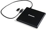 Verbatim Portable DVD Drive USB Powered Slim External CD DVD Burner