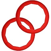 Antenda Adjustable Silicone Pie Crust Shields - Baking Protectors Cover Ring Fits 8-11.4 Inch Pies