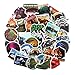 Wilderness Nature Stickers Outdoors Hiking Camping Travel Adventure Stickers Pack 50 Pcs Stickers Vinyl Decals for Water Bottle Hot Stamping Process Motorcycle Bicycle Skateboard Luggage Decal