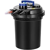 VIVOHOME 2630GPH Bio Pressure Pond Filter with 13W Light for Various Ponds | Multi-Size Adapter, 16.4ft Power Cord, Koi Ponds up to 1300Gallons, Ornamental Ponds up to 2600Gallons