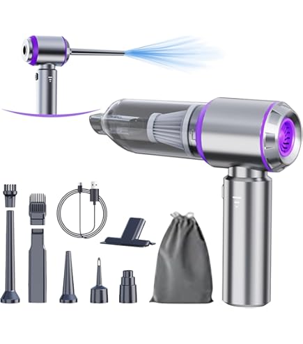 Aspiradora Inalámbrica Para Automóvil, Potente Aspiradora De Succión 3 En 1, Aspiradora De Mano Portatil Recargable De 15000 Pa Mini Aspiradora De