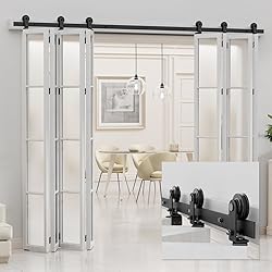 AONAYIOA 16FT/192'' Bi-Folding Sliding Barn Door