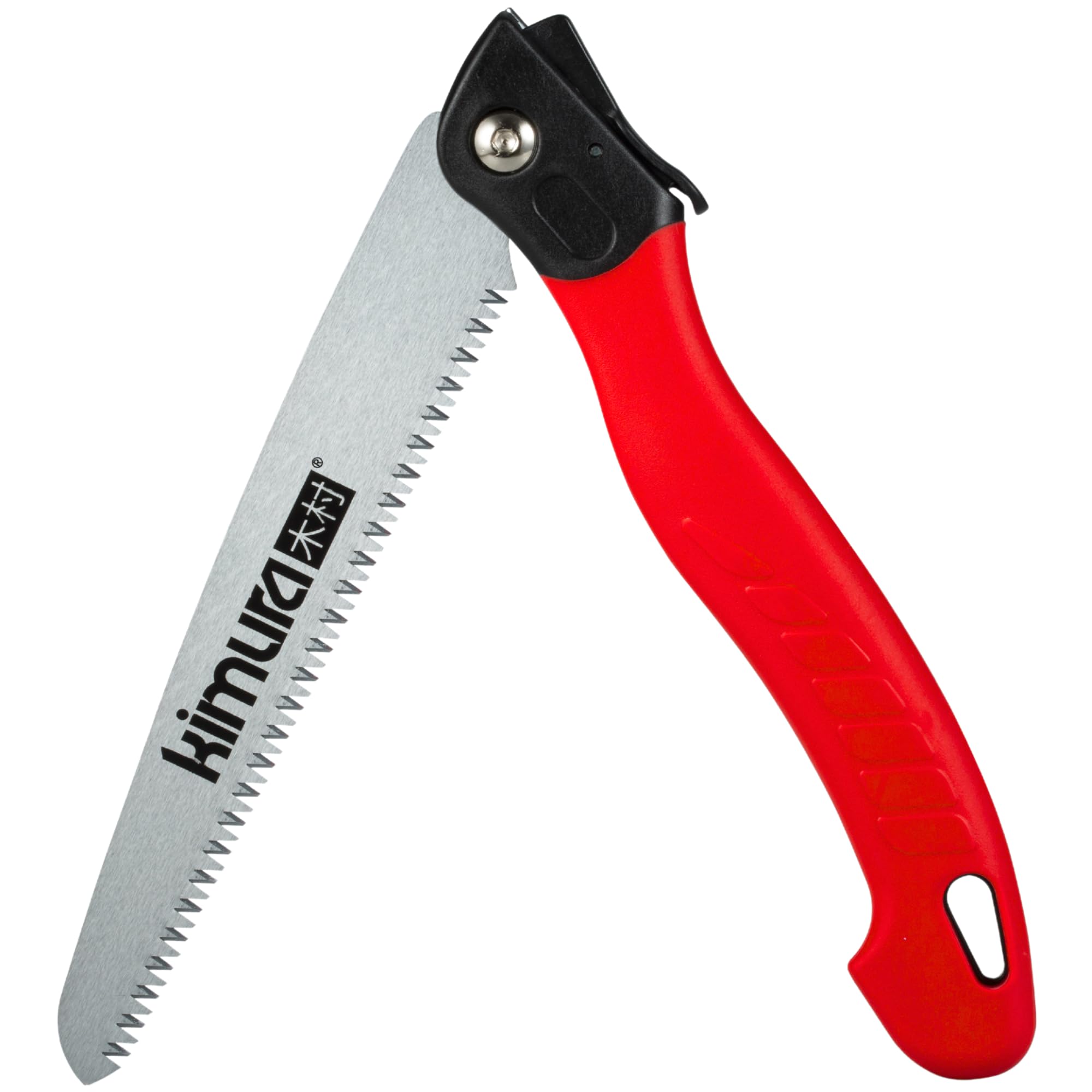 Kimura Pro Pruning Saw - Folding Hand Saw, Premium Japanese SK5 Steel, Ergonomic Soft Non-Slip Handle, Hanging Loop for Storage, Lightweight for Tree Pruning,Camping, Camping, Plastics & More - 410mm
