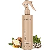 MOEHAIR Leave-in Conditioner (12 Fl. Oz.) | Infused with Proteins and Argan Oil | Curly Hair Detangler Spray For Women & Men | Hair Softener | Breakage and Split End Repair | Sulfate and Paraben Free