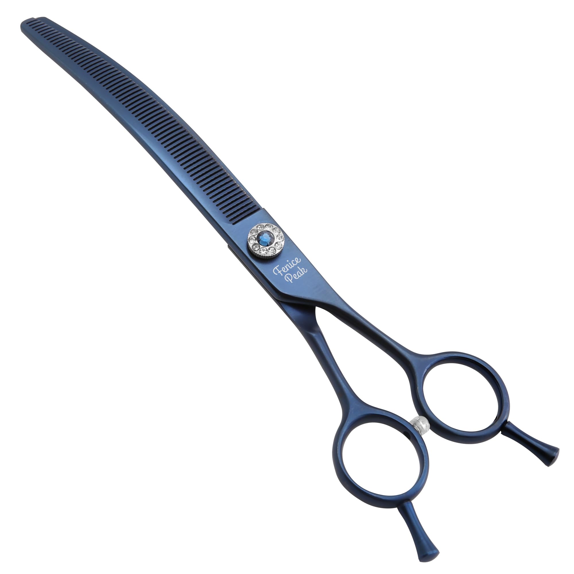 Photo 1 of Fenice Peak Professional Dog Grooming Scissors Pet Curved Thinning Shears 7.0'' Extremely Sharp Blades 440C Steel Thinning Scissors Durable Smooth Motion&Fine Cut for Dogs and Cats