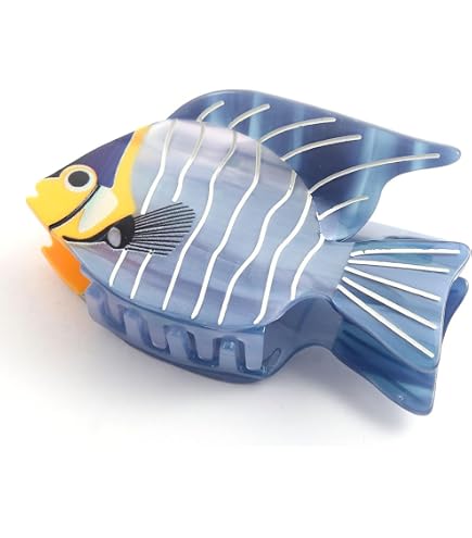 Amazon.com : Acrylic Fish Hair Claw Clip Large Unique  display picture 1