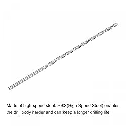 uxcell HSS(High Speed Steel) Extra Long Twist Drill