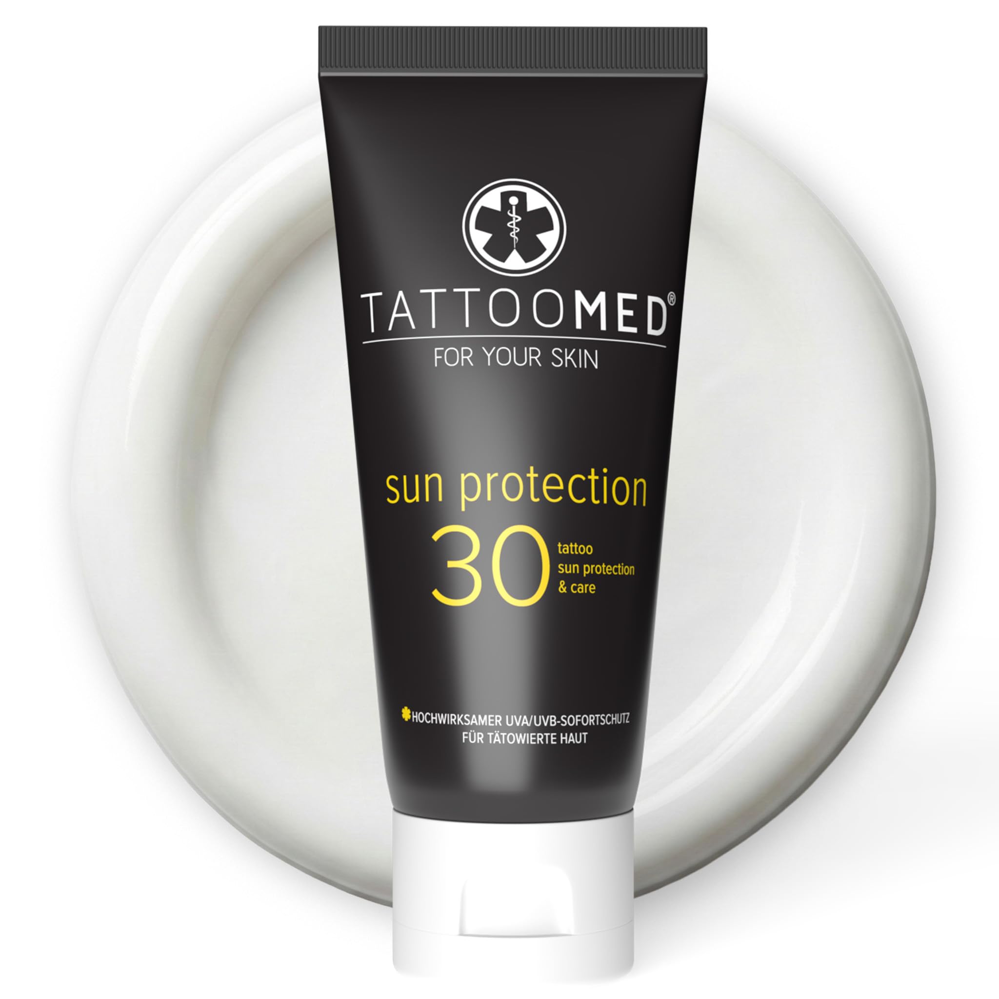 TattooMed Sun Protection FPS25 - Sun Cream For Protecting Sensitive Tattoos from Solar Radiation - (1 x 100ml)