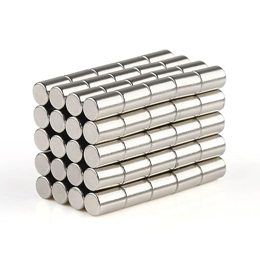 100 piezas imanes imanes neodimio N35 redondo cilindro imán ...