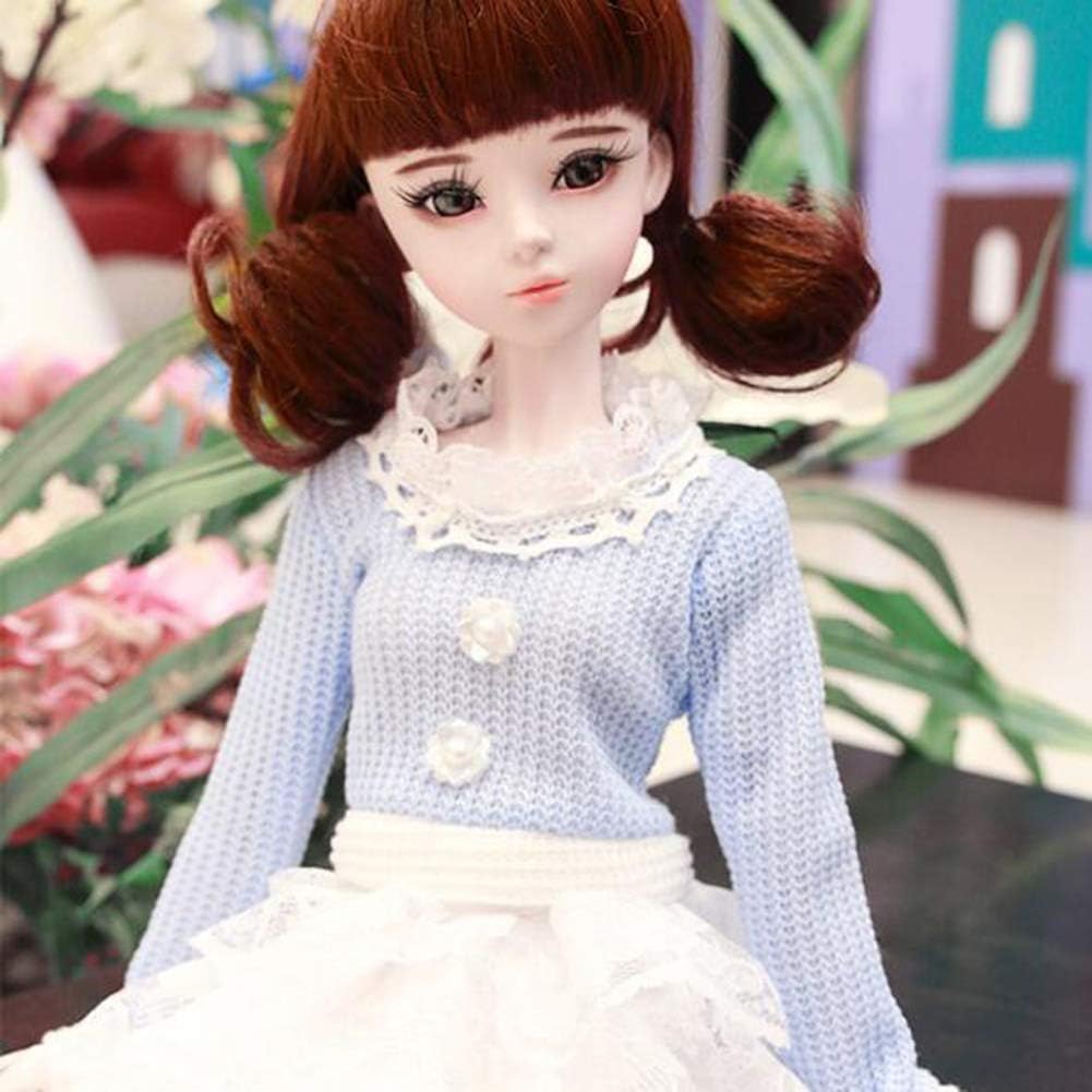 LAK BJD Doll, Fully Poseable Doll 3D Eyes Collector Doll 1/3 Scale 23 Ball Jointed Doll Articulated 24 Inch/60Cm
