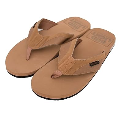 tan flip flops mens