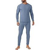 Askdeer Long Johns Thermal Underwear for Men Fleece Lined Heavyweight Thermal Base Layer Sets