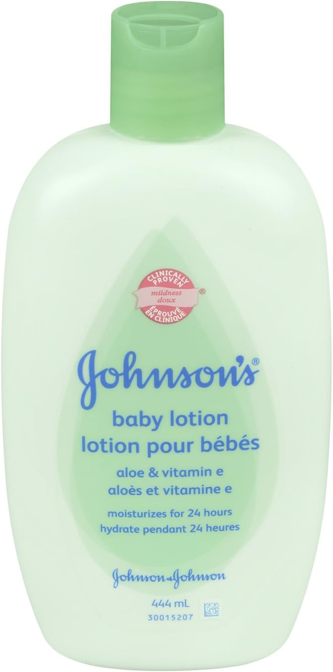 baby lotion green bottle