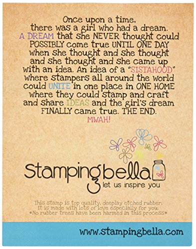 Stamping Bella EB281 Uptown Girl Rebecca Loves To Read Cling Rubber Stamp, 6.5" x 4.5"
