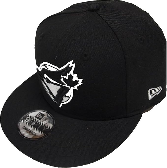 New Era Toronto Blue Jays Black White Logo Snapback Cap 9fifty Limited