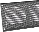 Europlast 300x100mm Grey Metal Air Vent Grille with Insect Mesh view 5