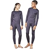 DEVOPS Boys and Girls Thermal Underwear Long Johns Set with Fleece Lined
