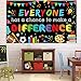 Large Classroom Banner Fabric Positive Banner Inspirational Banner for Teacher- 71”x 43” Welcome Back To School Backdrop Classroom Party Decorations Supplies