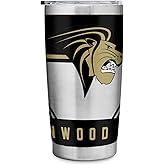 Rico Industries NCAA Lindenwood Lions Standard 20oz Stainless Steel Tumbler with Lid - Great For Coffee, Tea, Water or Cocktails