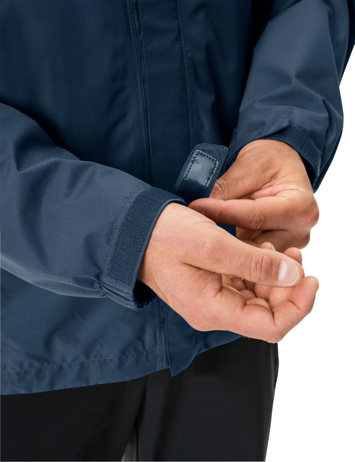 VAUDE Herren Regenjacke Escape Light Jacket, leicht, wasser- und winddicht, atmungsaktiv, dark sea uni, S 5