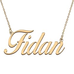 HUAN XUN Customized Custom Simple Any Name Necklace