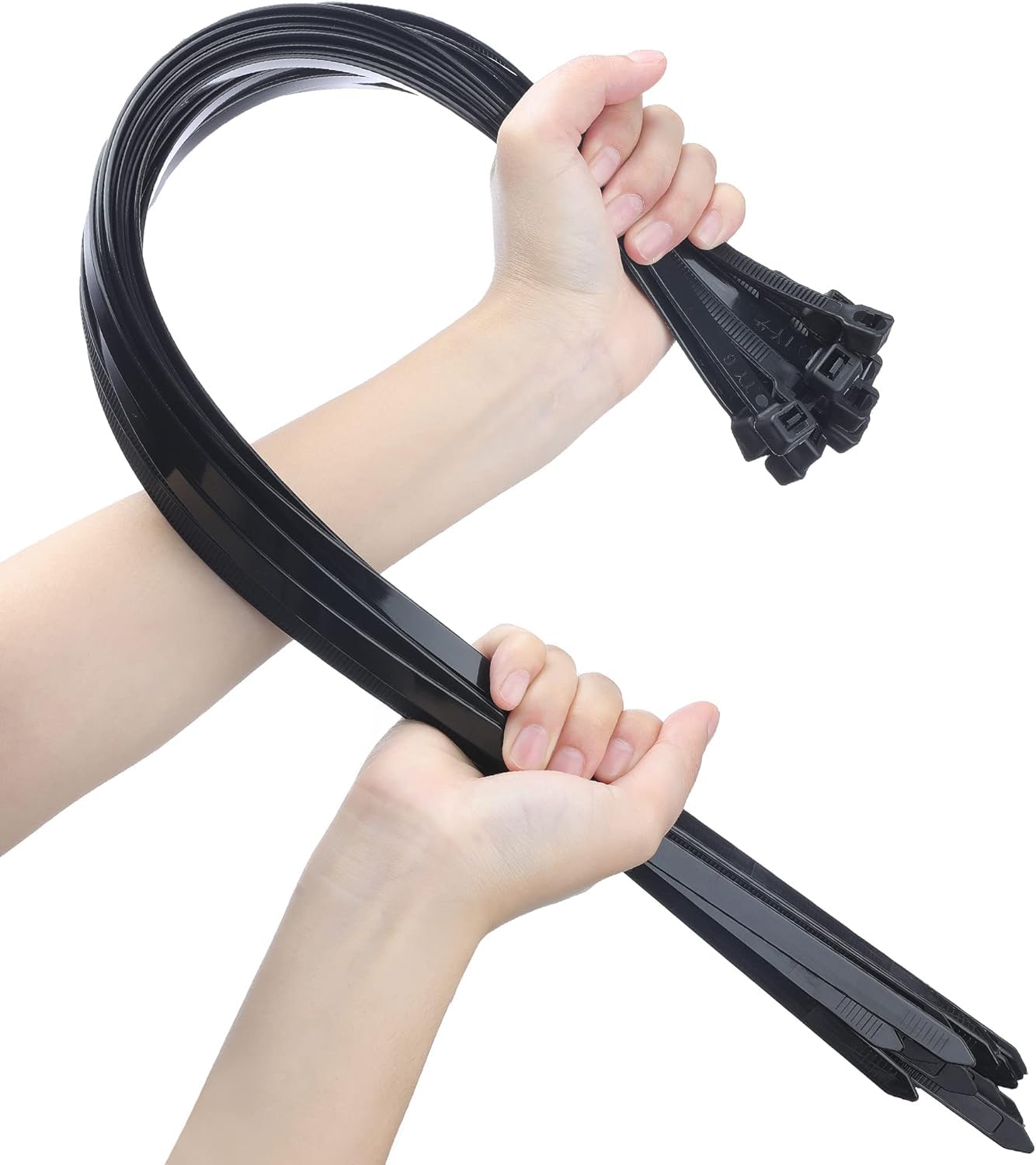 26 Inches Large Zip Ties Heavy Duty 30 Packs - Max Load 200 LBS, Work Temp 5 ℉ - 176 ℉ - Long Durable Adjustable Nylon Wire Ties for Both Indoor and Outdoor