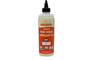 Verdana Food Grade Lubricant Oil – Organic, Kosher, NSF H1, Non-GMO – Petroleum-Free Light Machine Oil for Meat Slicers, Grinders, and Food Contact Equipment – Rust & Corrosion Inhibitor – 8 Fl Oz