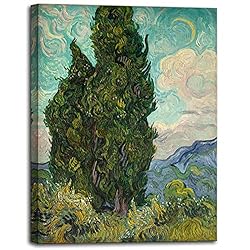msspart Cypresses by Vincent Van Gogh, Green