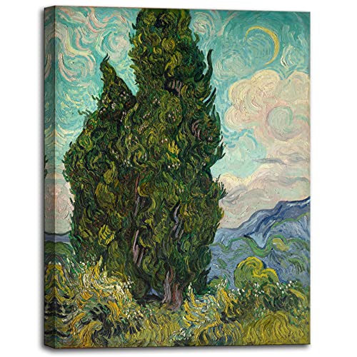 msspart Cypresses by Vincent Van Gogh, Green