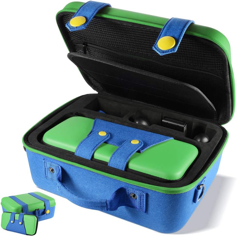 XCSOURCE Carrying Storage Case Compatible with Nintendo Switch System,Cute and Deluxe,Protective Hard Shell Carry Bag for Nintendo Switch Console and Accessories(Green): Home & Kitchen