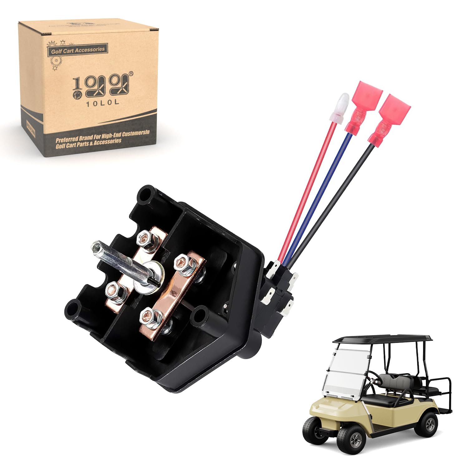 Photo 1 of 10L0L Golf Cart Heavy Duty Forward and Reverse Switch Assembly Fits Club Car DS Golf Cart OEM 101753004