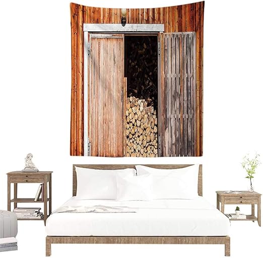 Lisoso Tapisserie Murale Rustique Poupees Matriochka Russes Sur Planches En Bois Cadeau Pour Elle Belle Decoration D Oiseau Paon Amoureux Voyage Imprime Pour Le Salon Chambre Dortoir 40 X60 102cmx153cm Pattern02 Amazon Fr Cuisine Maison