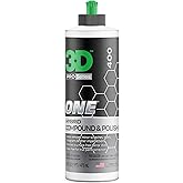 3D One Car Scratch & Swirl Remover Hybrid Rubbing Compound & Polish Buffing Compound for True Paint Correction 16oz Made in USA