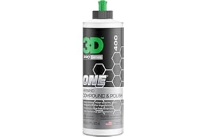 3D One Car Scratch & Swirl Remover Hybrid Rubbing Compound & Polish Buffing Compound for True Paint Correction 16oz Made in U