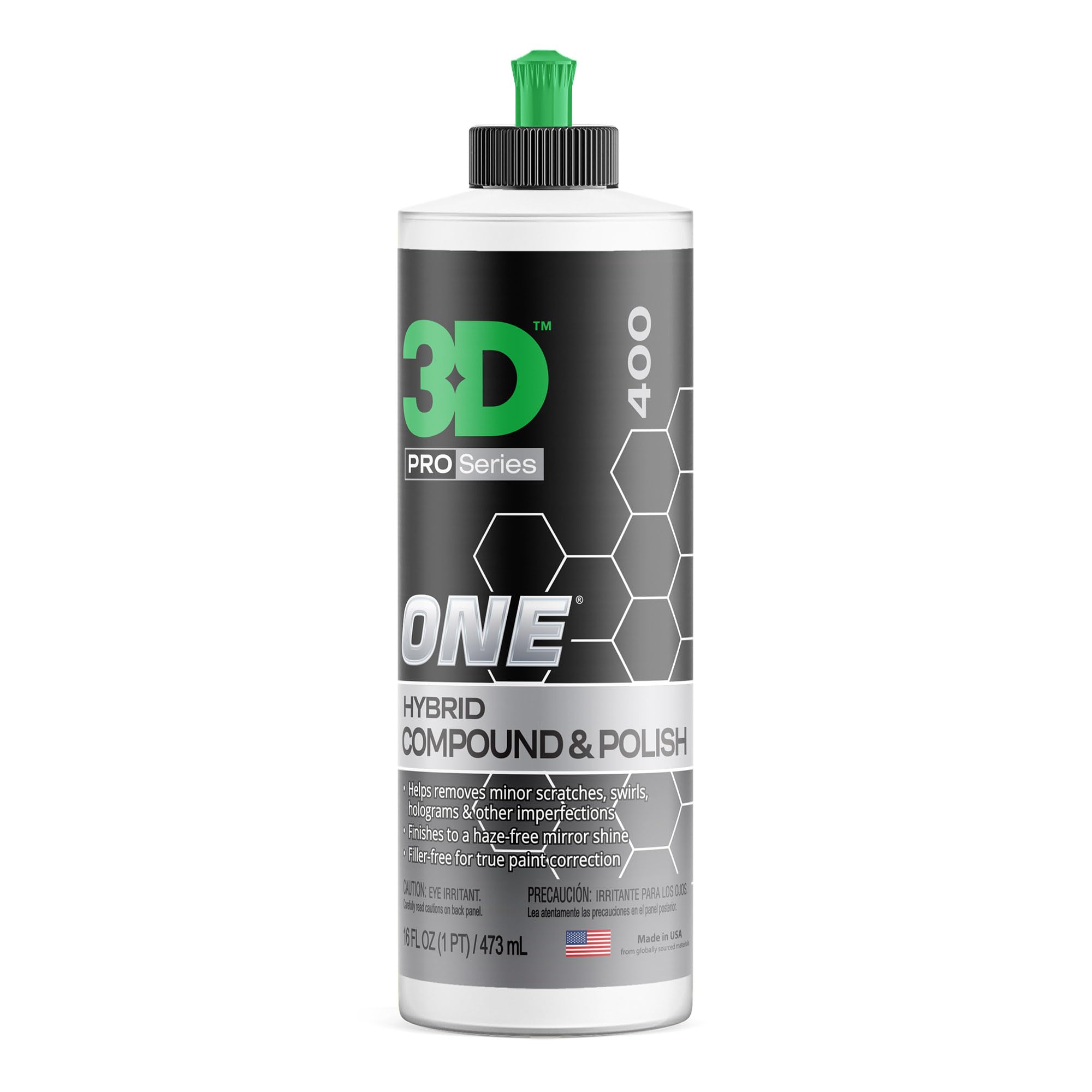 ONE Hybrid compound and polish | cutting compound finish and polish | delivers true paint correction | professional detailing | 3D