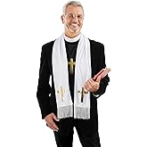 fun shack Adult Priest Costume For Men, Halloween Priest Costumes For Men, Priest Robe Costume, Priest Costume Adult Men