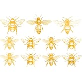 Ceramic Decals - Overglaze Gold - Enamel Decal - Waterslide Decal Gold Bee
