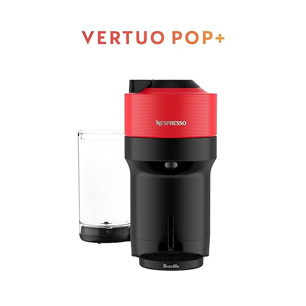 NESPRESSO VERTUO POP+ COFFEE AND ESPRESSO MAKER BY BREVILLE, SPICY RED