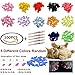 JOYJULY 100pcs Cat Nail Caps Kitten Caps Cat Caps Cat Nail Covers with 5pcs Adhesive Glue+5pcs Applicators+Instruction