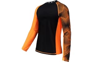 USKOY Men's Rash Guard Long Sleeve Sun Protection UV SPF UPF 50+ Fishing Shirts Lightweight Quick Dry Swim Shirts Nylon