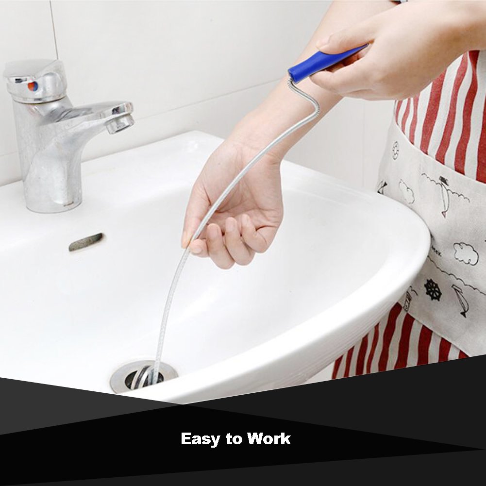 Drain Snake Hair Catcher para bañera Dredge Pipe inodoro MIBOW Drain Cleaner Snake Cleaner